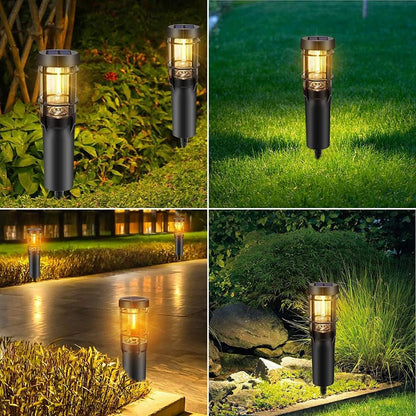 Vivolux | Solar-Weglichter, Solar-Außenlichter bis zu 14 Std. Außen wasserdicht, IP65 wasserdichte Solar-Gartenlichter für Pfade Weg Gehweg