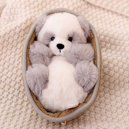 Vivolux | Kawaii Baby Panda Im Korb Plüschtier