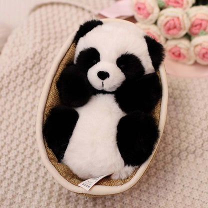 Vivolux | Kawaii Baby Panda Im Korb Plüschtier