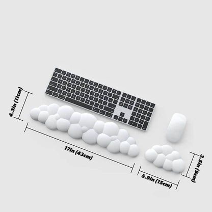 Vivolux | Wolkenförmige Tastatur- & Maus-Handballenauflage