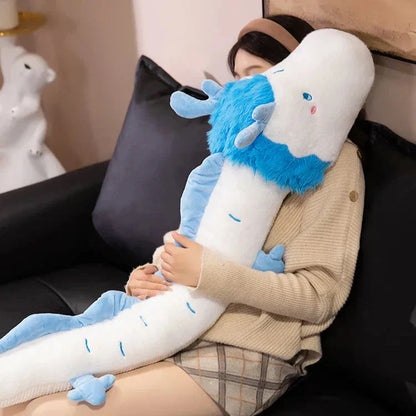 Vivolux | Haku der Lange Weiße Blaue Drache Plüsch