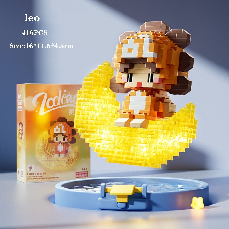 Vivolux | Kawaii Chibi Mond Tierkreis Sternkonstellationen Nano Baukästen