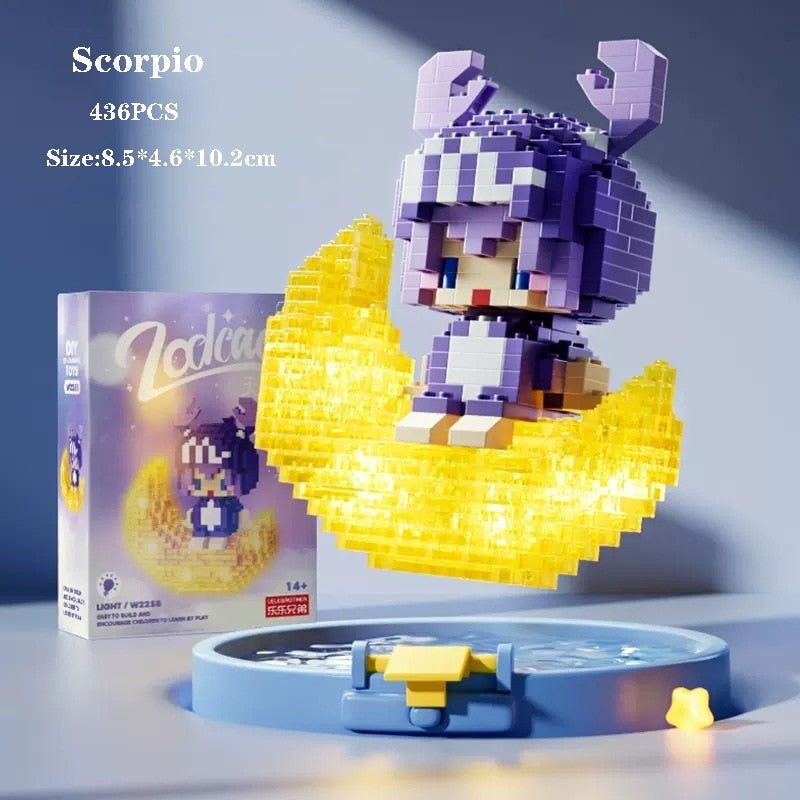 Vivolux | Kawaii Chibi Mond Tierkreis Sternkonstellationen Nano Baukästen