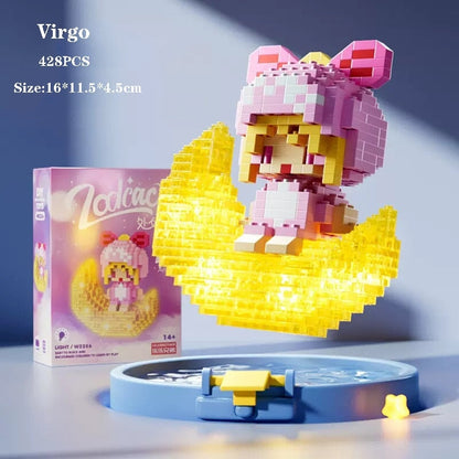 Vivolux | Kawaii Chibi Mond Tierkreis Sternkonstellationen Nano Baukästen