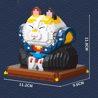 Vivolux | Muskel Glückskatze & Kimono Outfit Nano Bausteine