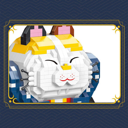 Vivolux | Muskel Glückskatze & Kimono Outfit Nano Bausteine