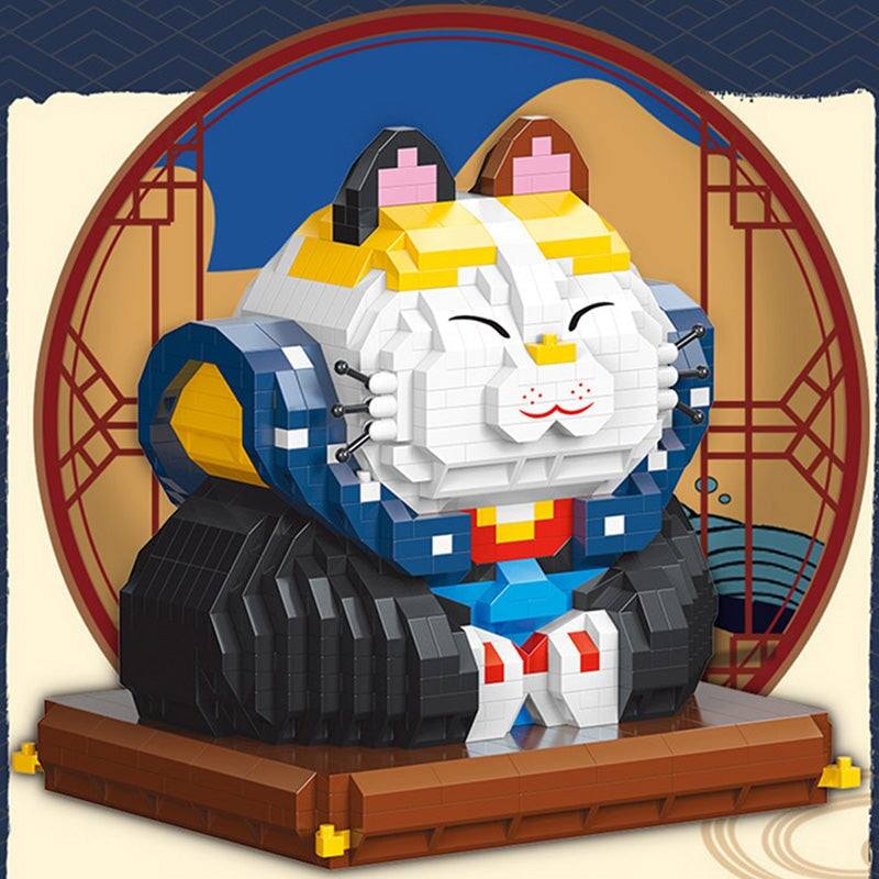 Vivolux | Muskel Glückskatze & Kimono Outfit Nano Bausteine