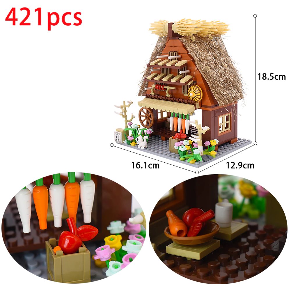 Vivolux | Shirakawa-go Dori Street Japanische Geschäfte Bausätze - Begrenzter Lagerbestand