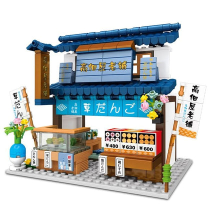 Vivolux | Shirakawa-go Dori Street Japanische Geschäfte Bausätze - Begrenzter Lagerbestand