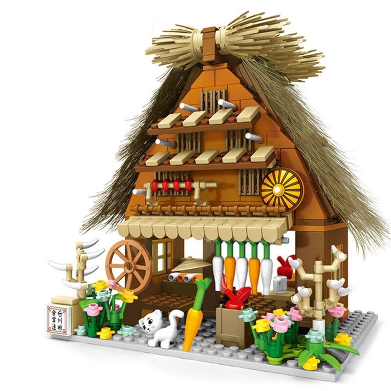 Vivolux | Shirakawa-go Dori Street Japanische Geschäfte Bausätze - Begrenzter Lagerbestand