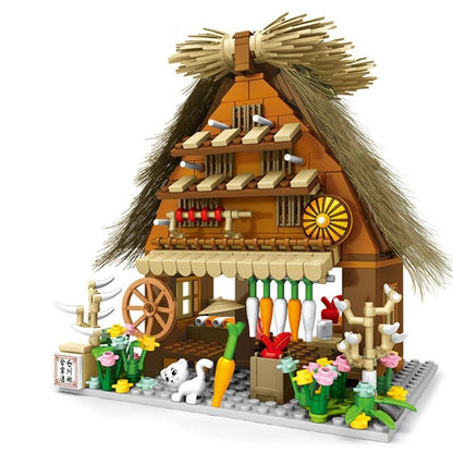 Vivolux | Shirakawa-go Dori Street Japanische Geschäfte Bausätze - Begrenzter Lagerbestand