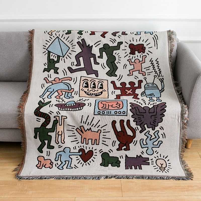 Vivolux | Keith Haring Jigsaw Überwurfdecke