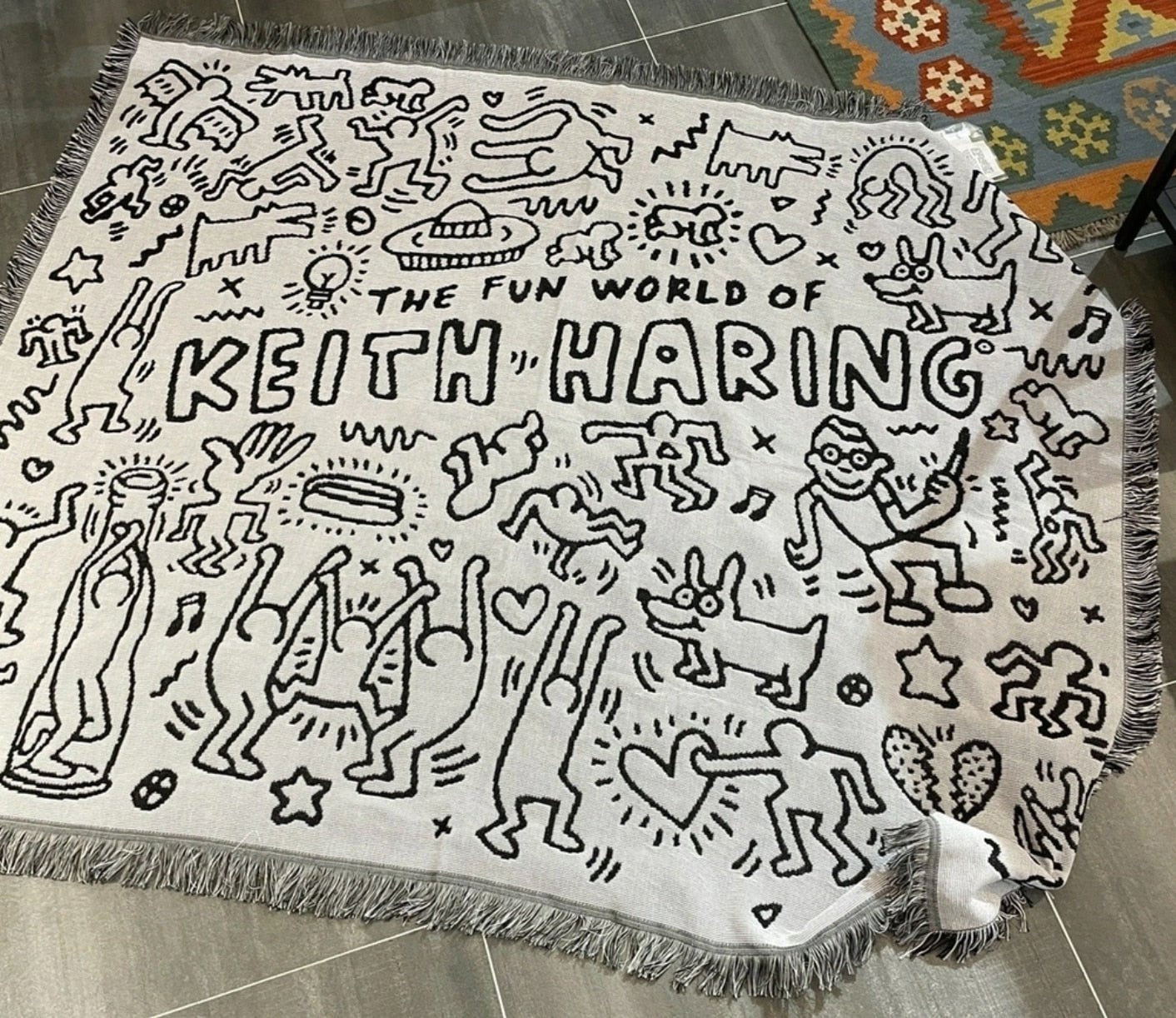 Vivolux | Keith Haring Jigsaw Überwurfdecke