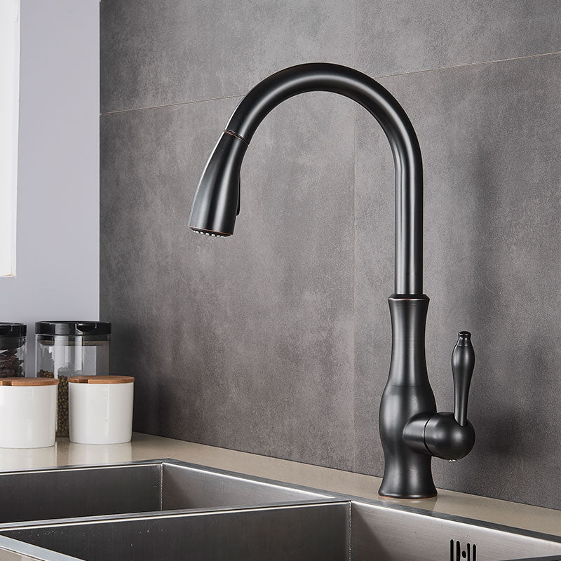 Vivolux | Messing Küchenarmatur Pull Out Mixer Spüle Wasserhahn 360 Rotation Single Handle