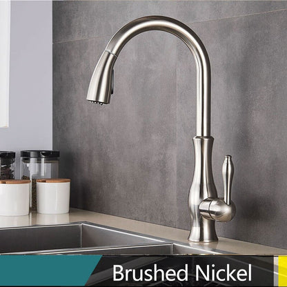Vivolux | Messing Küchenarmatur Pull Out Mixer Spüle Wasserhahn 360 Rotation Single Handle