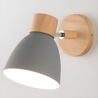 Vivolux | Holz Nordische Wandlampe mit Schalter für das Schlafzimmer