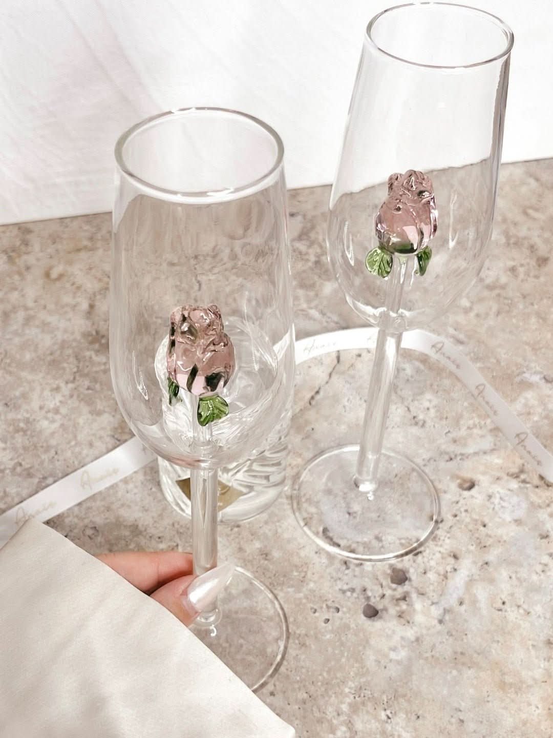 Vivolux | La Vie En Rose | Sektglas - Handgemacht