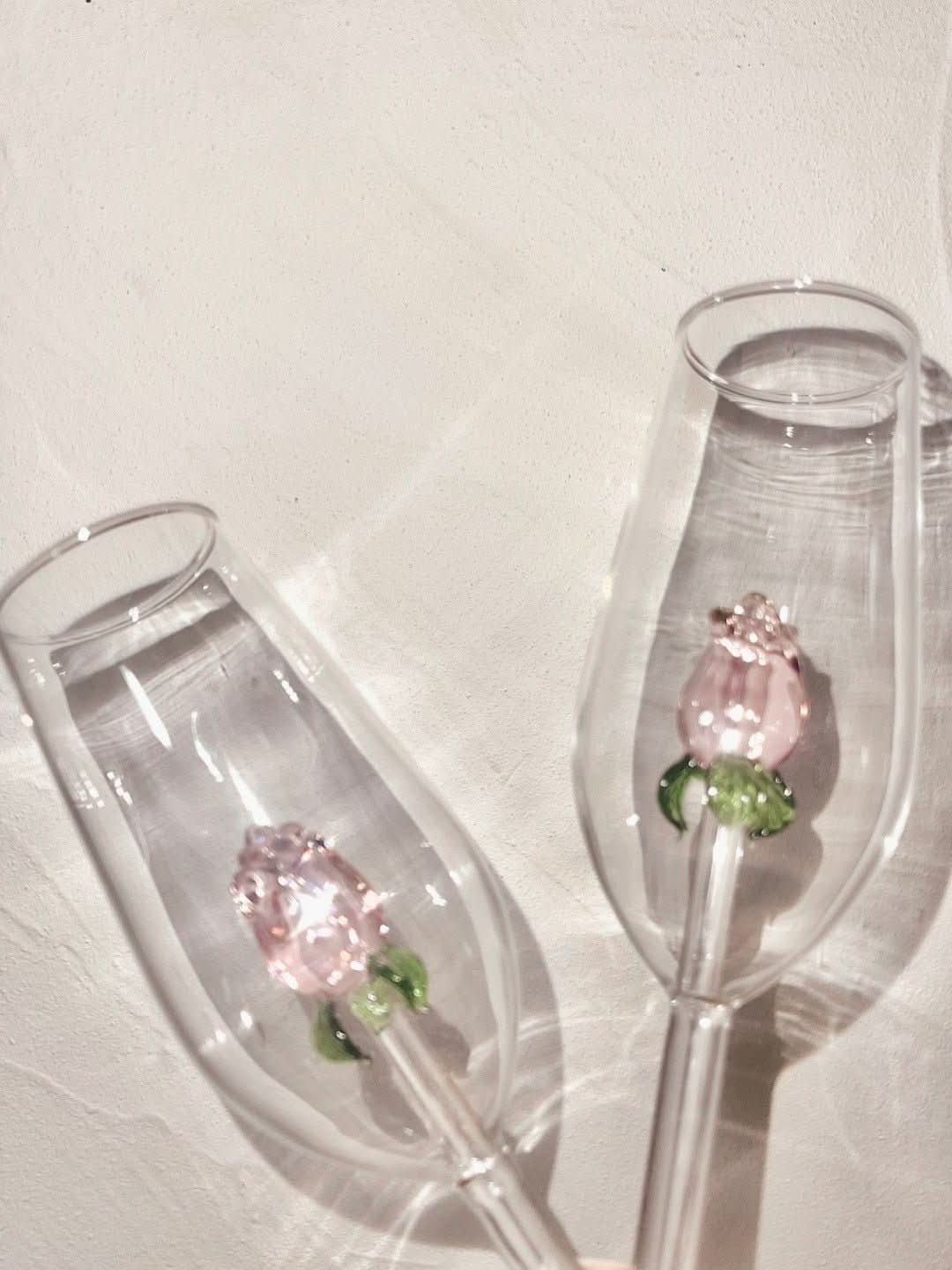 Vivolux | La Vie En Rose | Sektglas - Handgemacht