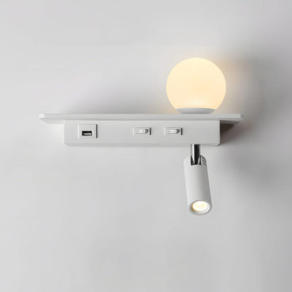 Vivolux | GlowPort – USB Wandleuchte mit einstellbarem Licht und intelligenter Ladung