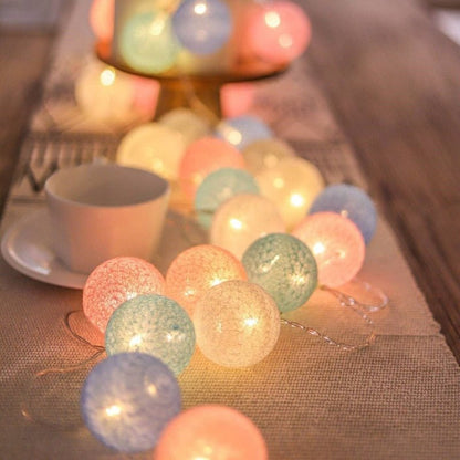 Vivolux | LED Baumwollball Girlande Lichter