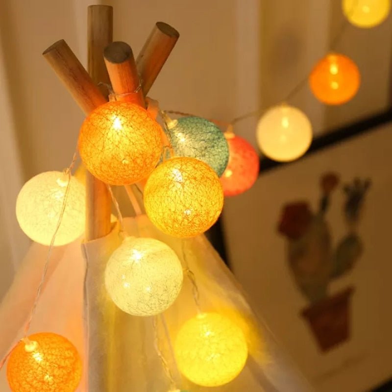 Vivolux | LED Baumwollball Girlande Lichter