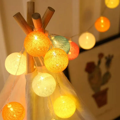 Vivolux | LED Baumwollball Girlande Lichter