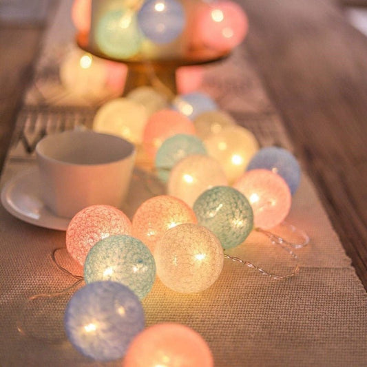 Vivolux | LED Baumwollball Girlande Lichter