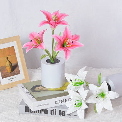 Vivolux | LED Blume Nachtlichter Lilie Tisch Blumenlampe