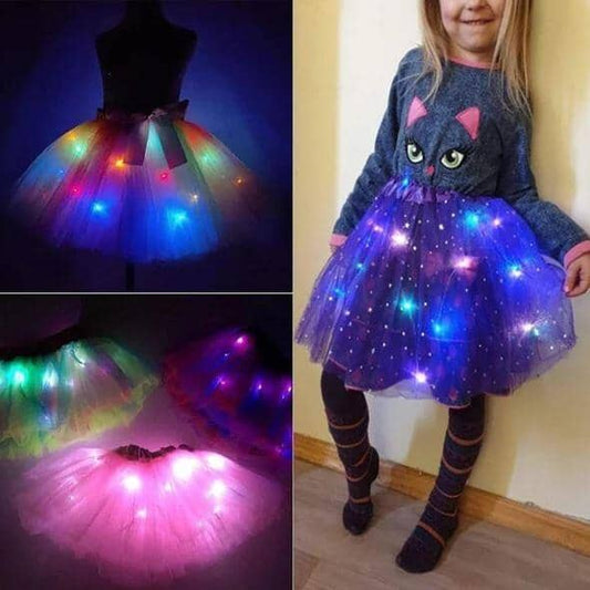 Magischer und leuchtender LED-Tutu-Rock