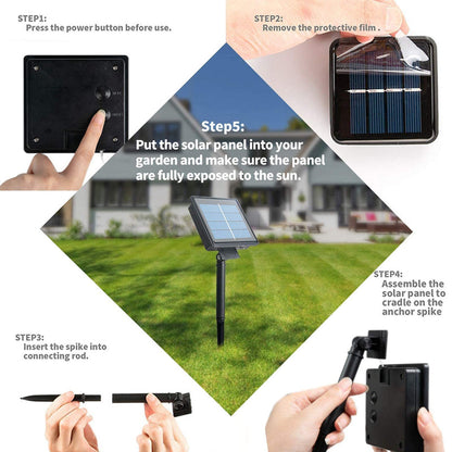 Vivolux | Solar-Lichterketten für den Außenbereich | Wasserdichte Solar-Gartenleuchten