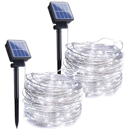 Vivolux | Solar-Lichterketten für den Außenbereich | Wasserdichte Solar-Gartenleuchten