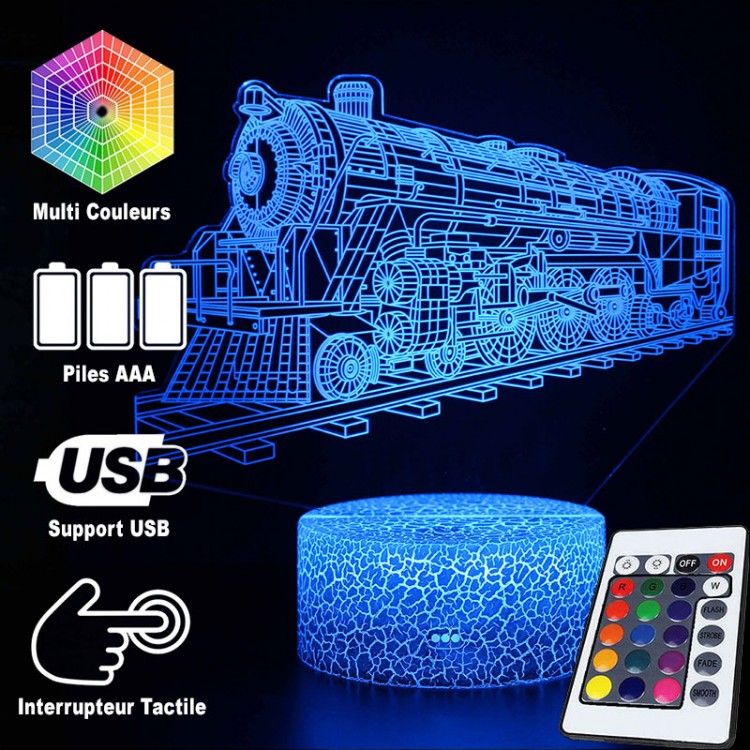 Vivolux | 3D Lampe Lokomotive Vintage