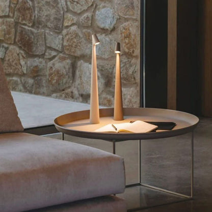 Vivolux | Nordic Minimalistisches Design Stimmungslicht | Kabellos | LED | Leselampe | Tischlampe