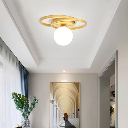 Vivolux | LumiNoble | Zeitlose Deckenleuchte mit goldenem LED-Kugeldesign