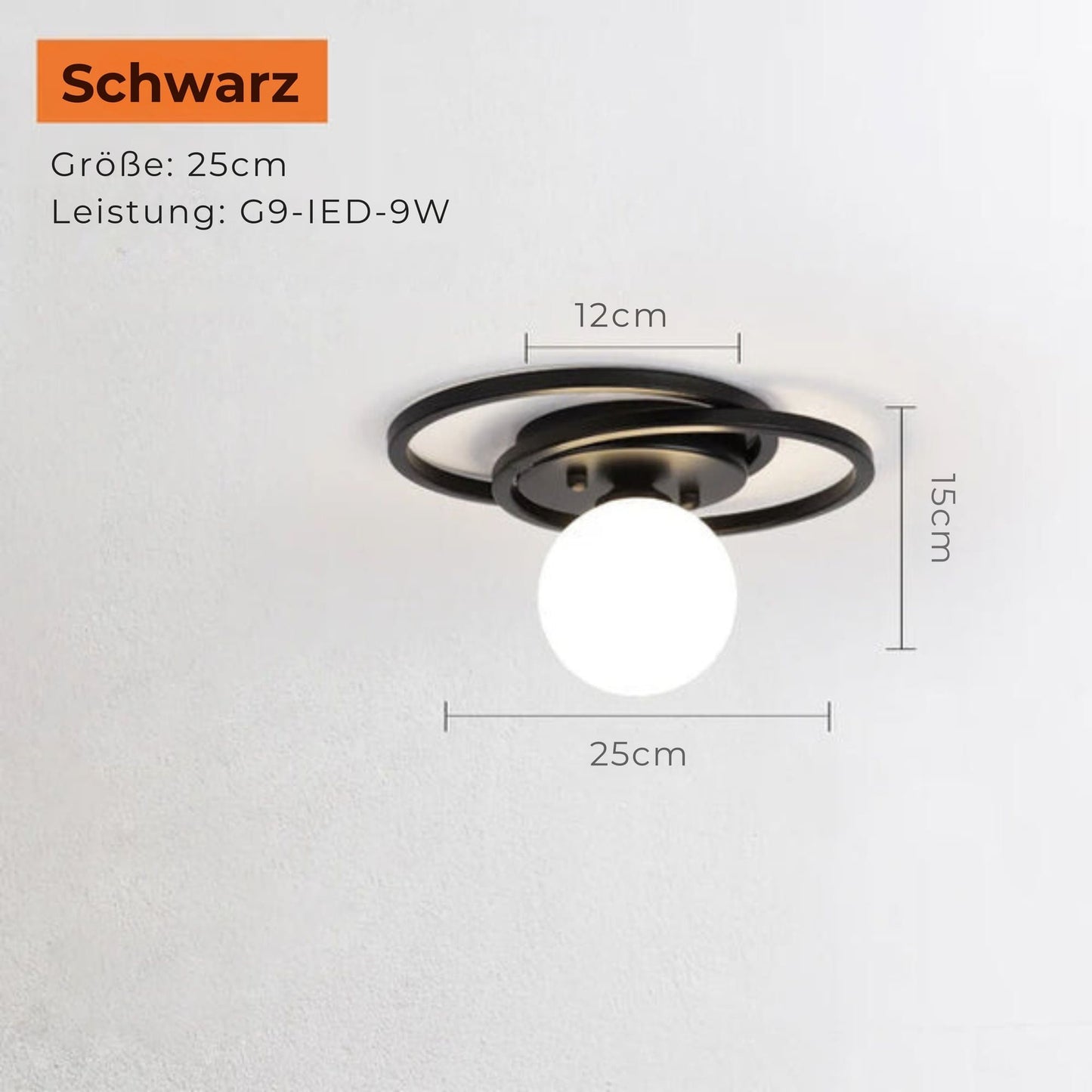Vivolux | LumiNoble | Zeitlose Deckenleuchte mit goldenem LED-Kugeldesign