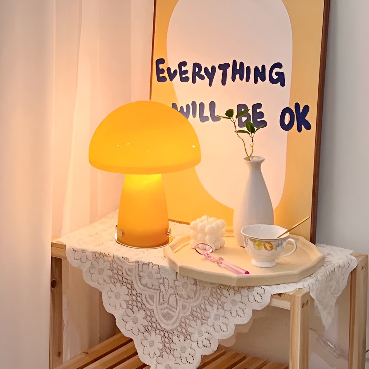 Vivolux | GlowMush – Skandinavische Tischlampe mit Künstlerischer Wärme