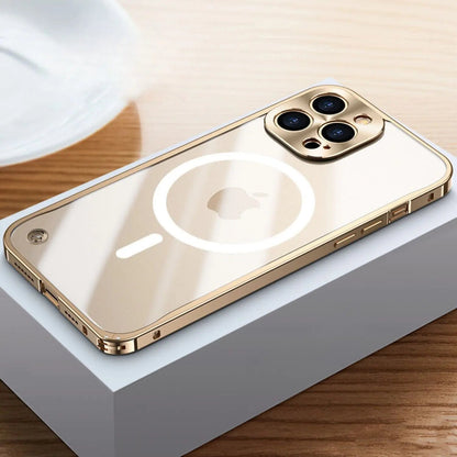 Vivolux | Metall Luxus MagSafe Hülle für iPhone Pro Max - Schlankes und Stilvolles Design mit Maximalem Schutz