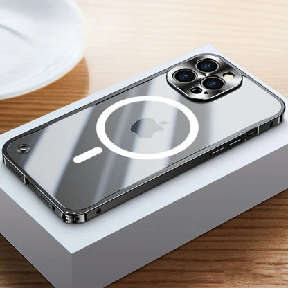 Vivolux | Metall Luxus MagSafe Hülle für iPhone Pro Max - Schlankes und Stilvolles Design mit Maximalem Schutz