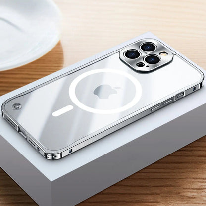 Vivolux | Metall Luxus MagSafe Hülle für iPhone Pro Max - Schlankes und Stilvolles Design mit Maximalem Schutz