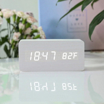 Vivolux | Minimalistische LED-Uhr | Holz