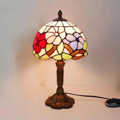 Vivolux | Tischlampe LED Barock Retro E27 - Vintage Tiffany-Glas
