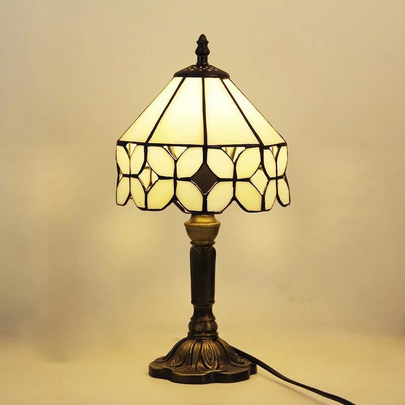Vivolux | Tischlampe LED Barock Retro E27 - Vintage Tiffany-Glas