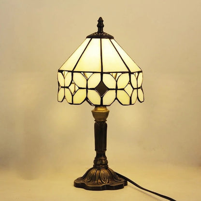 Vivolux | Tischlampe LED Barock Retro E27 - Vintage Tiffany-Glas