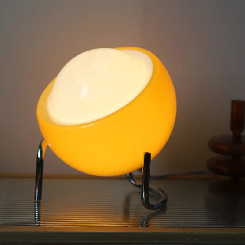 Vivolux | Tischlampe aus Glas im Bauhaus-Stil für künstlerische Atmosphäre