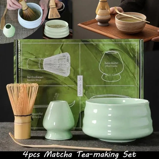 Teelöffel-Set, Matcha-Set aus Bambus, traditionelles Teeservice für Zuhause, Teezubehör. Geburtstagsgeschenk, Küchenausstattung