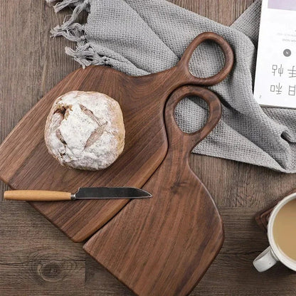 Vivolux | NutriCraft – Luxuriöse Walnuss-Schneidebrett mit doppelseitiger Funktionalität für Küche und Präsentation
