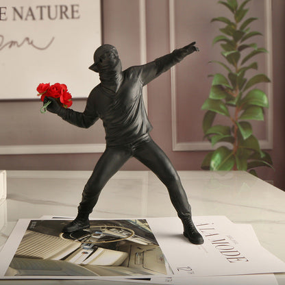 Vivolux | Emrys - Banksy Blumenprovokateur
