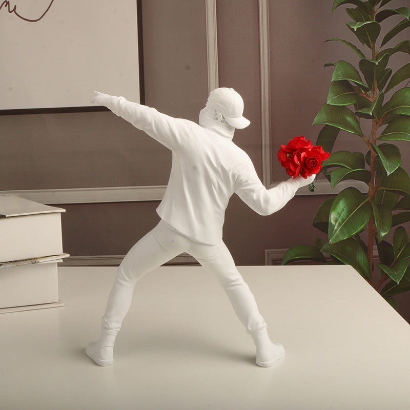 Vivolux | Emrys - Banksy Blumenprovokateur