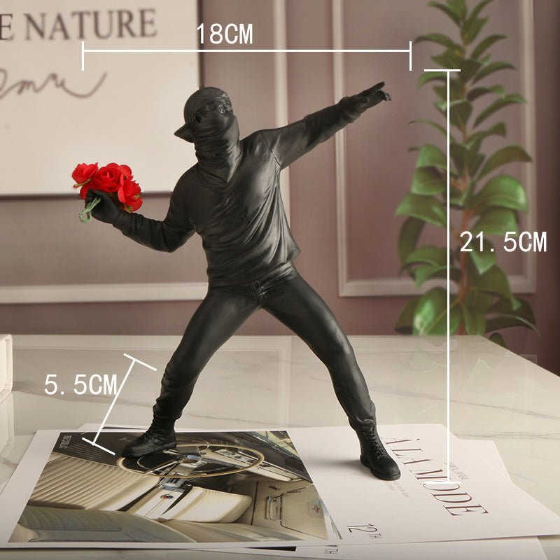Vivolux | Emrys - Banksy Blumenprovokateur