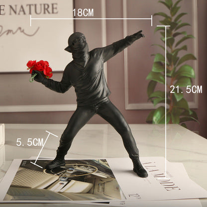 Vivolux | Emrys - Banksy Blumenprovokateur